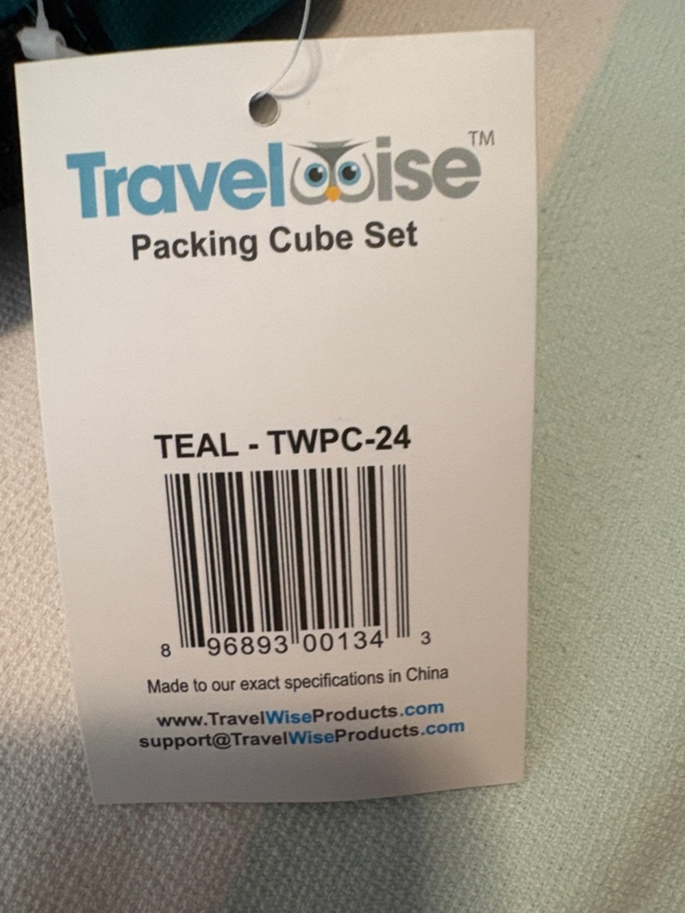 TravelWise Teal Packing Cube Set- Travel Organizer set of 5 - Picture 5 of 5